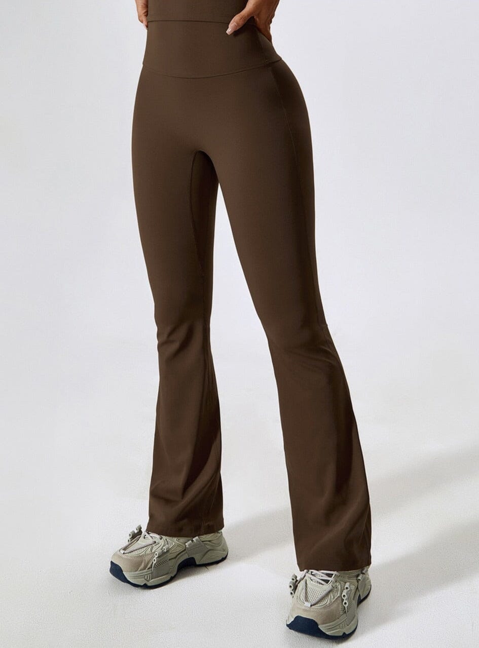Women's High-Waisted Flared Leggings – Stretch Gym to Yoga Wear – view 12
