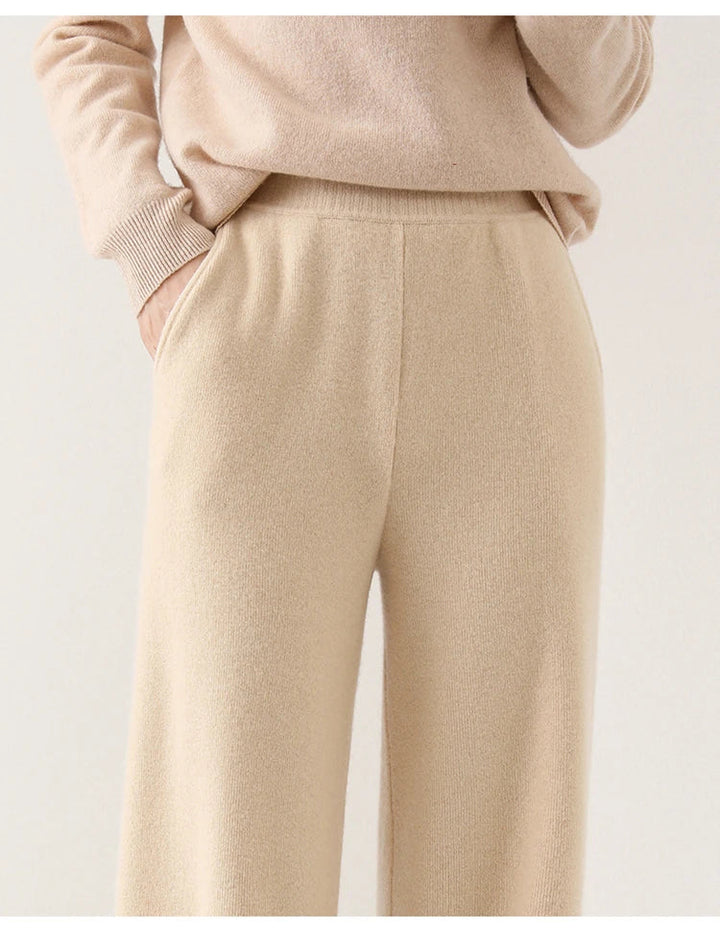 Women's Merino Wool Wide-Leg Trousers – High-Waisted Comfort – view 7