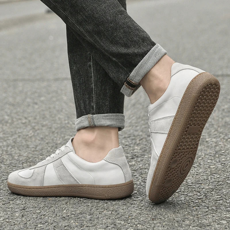 Men's Suede and Leather Trainers – Alpine Everyday Casual – view 3