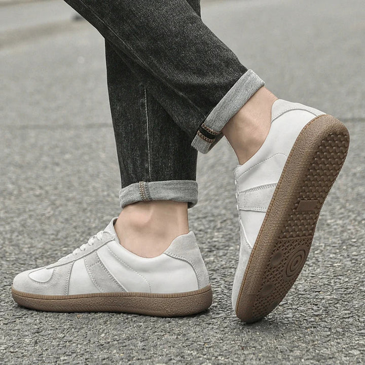 Men's Suede and Leather Trainers – Alpine Everyday Casual – view 3