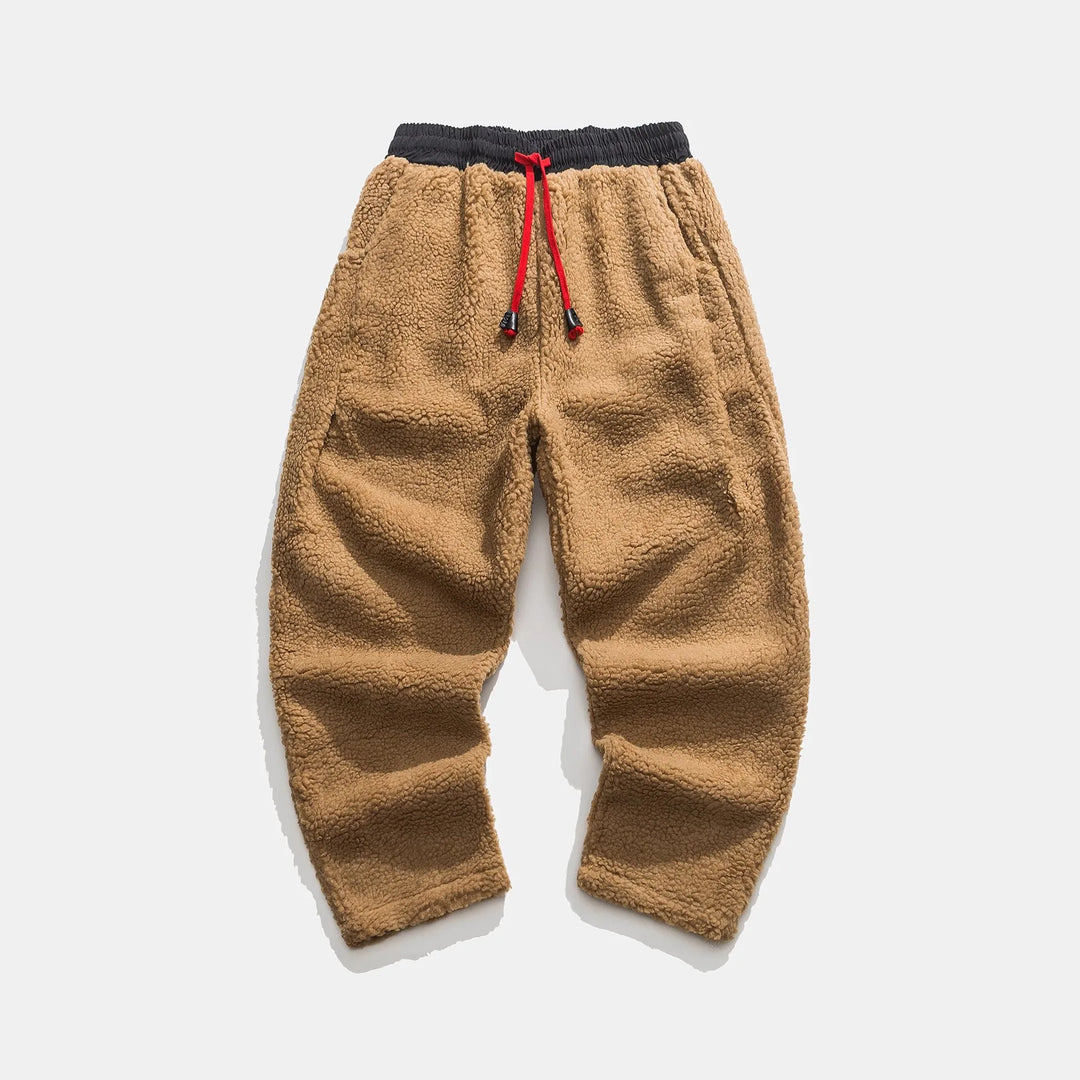 Men's Lambswool Joggers – Warm Relaxed Fit Winter Trousers – view 7