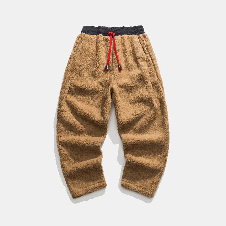 Men's Lambswool Joggers – Warm Relaxed Fit Winter Trousers – view 7