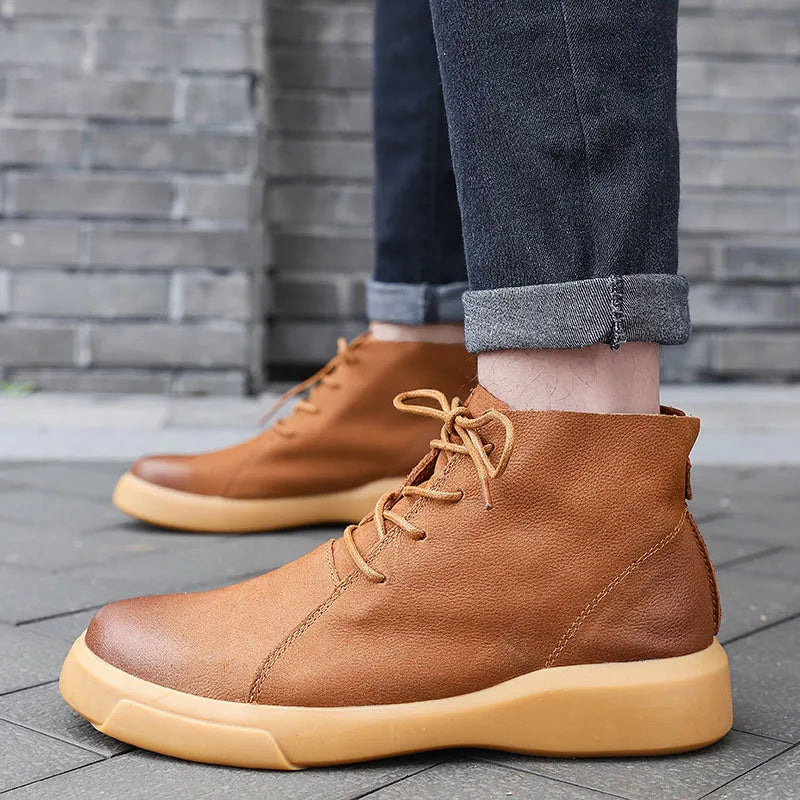 Men's Leather Chukka Boots – Smart Casual Ankle Desert Boots – view 9