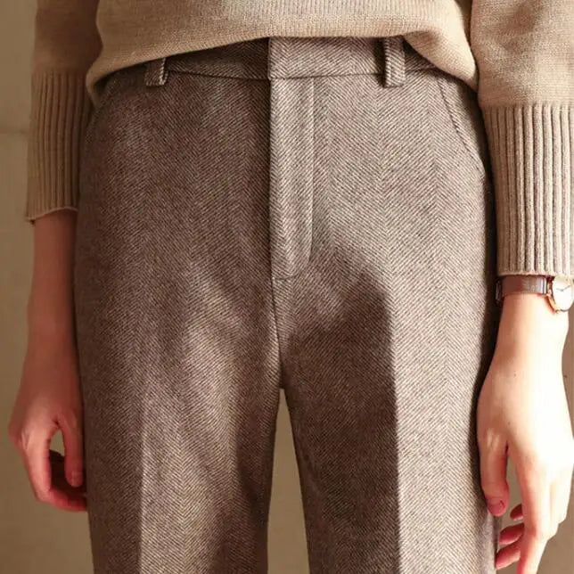 Women's Wool Tailored Trousers – Smart Everyday Comfort – view 5
