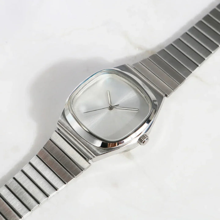 Men's Stainless Steel Square Watch – Urban Minimalist Design – view 3