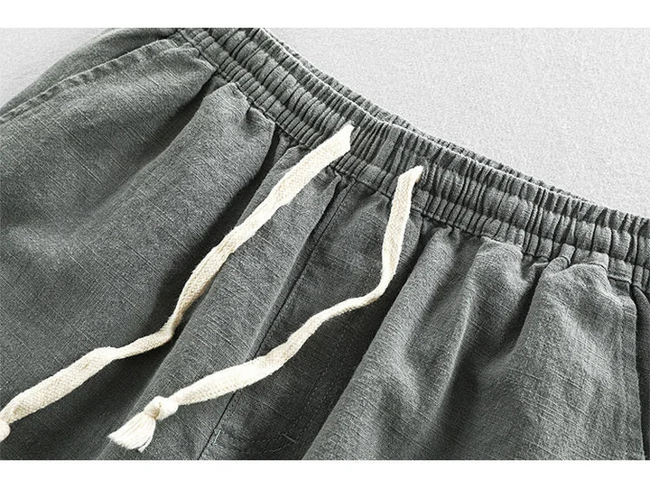 Men's Amalfi Linen Shorts – Drawstring Summer Holiday Shorts – view 8