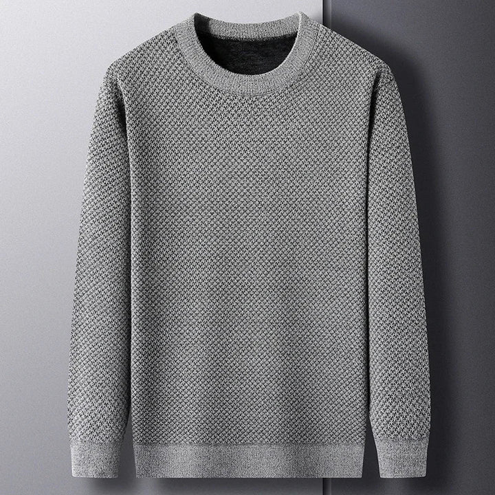 Men's Wool Textured Knit Jumper – Breathable All-Season Layer