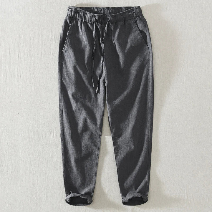 Men's Linen Relaxed-Fit Trousers – Breathable Japanese Style – view 6