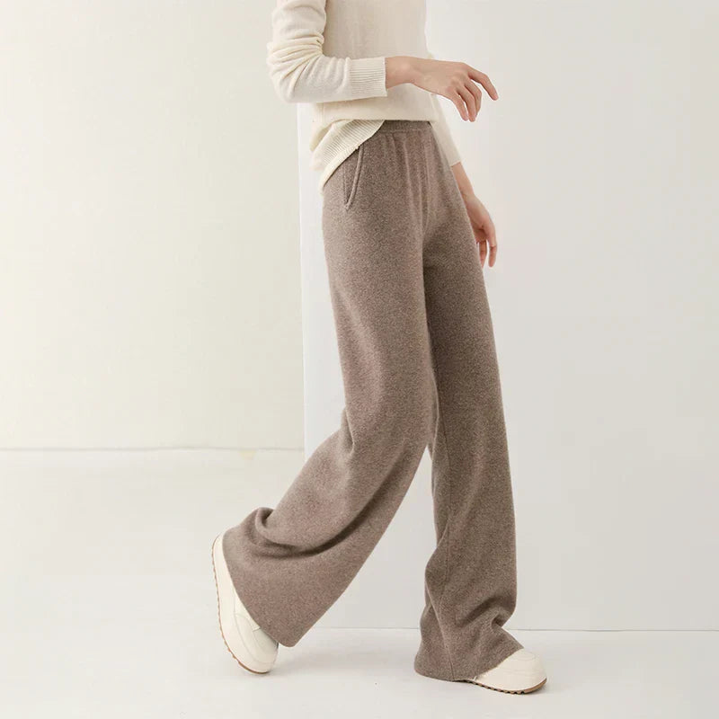 Women's Merino Wool Wide-Leg Trousers – High-Waisted Comfort – view 12