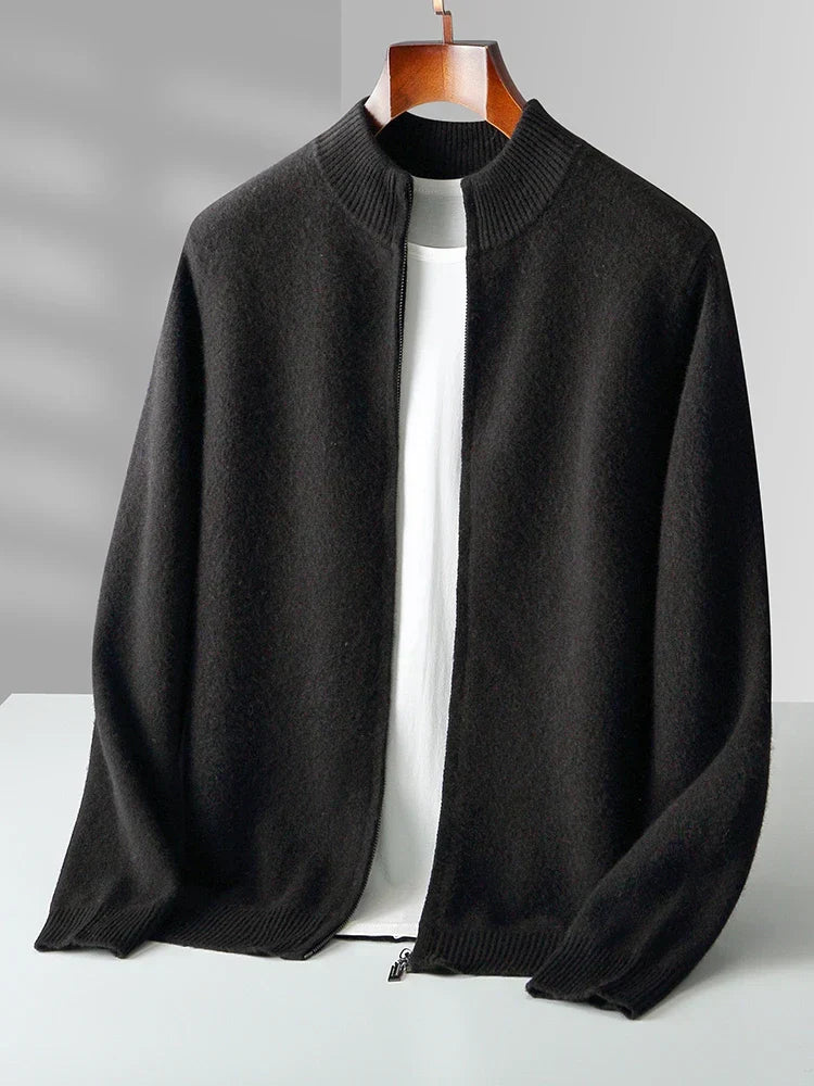 Men's Florenzo Merino Wool Zip-Up Cardigan – Everyday Layering – view 4