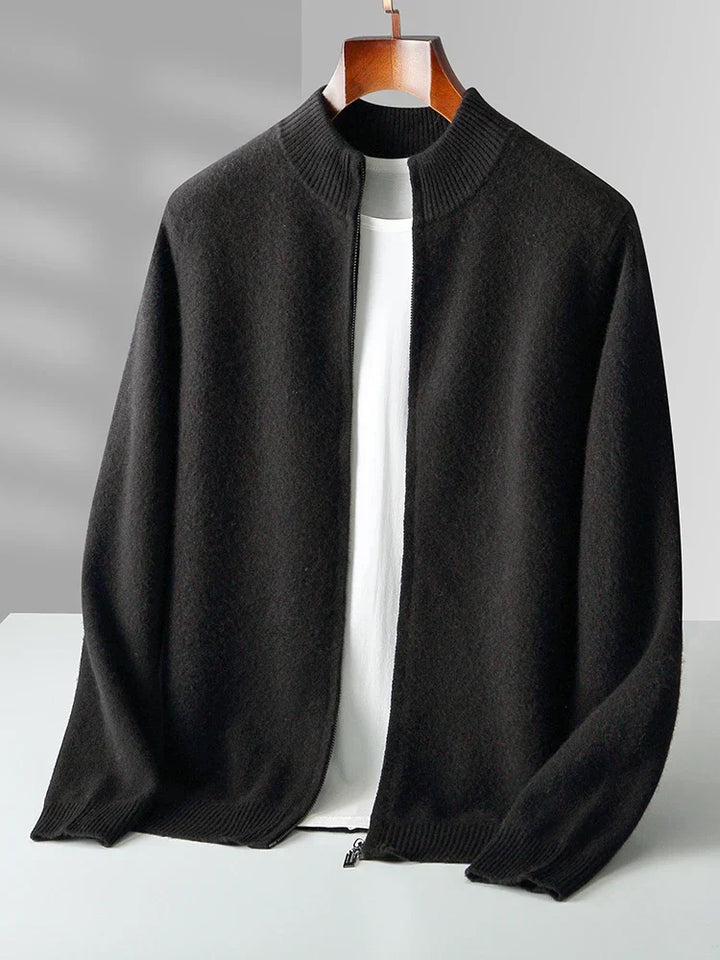 Men's Florenzo Merino Wool Zip-Up Cardigan – Everyday Layering – view 4