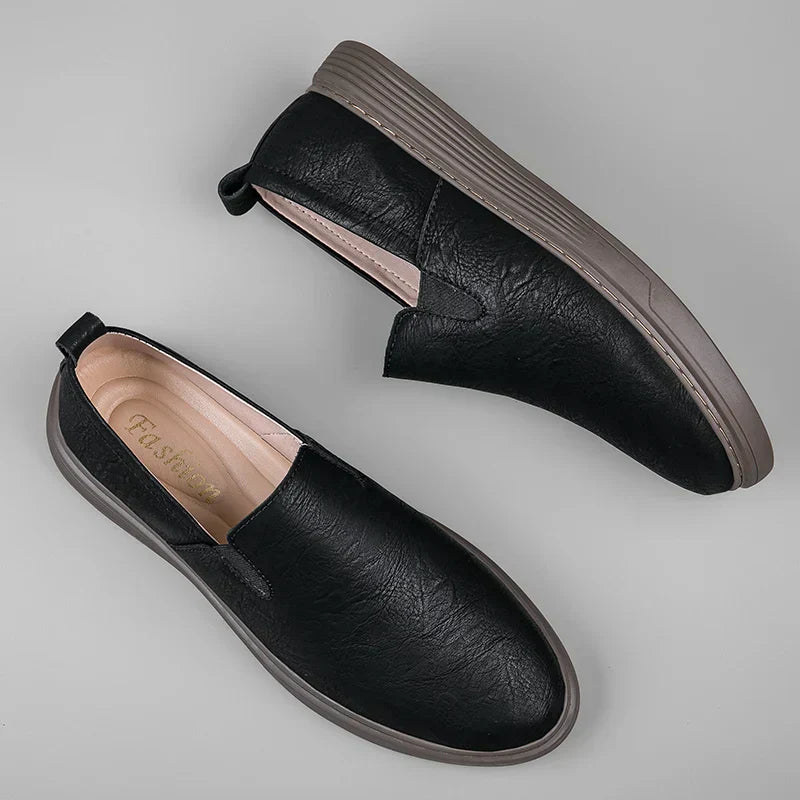 Men's Leather Loafers – Milano Slip-On Smart Casual Shoes – view 4