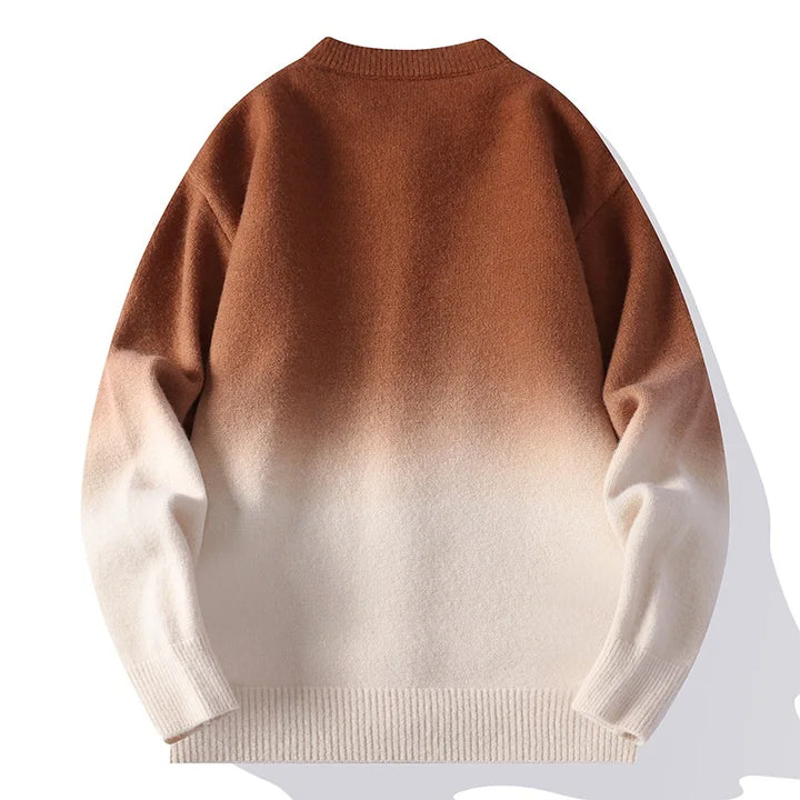 Men's Ombre Knit Cardigan – Button-Front Layering Jumper – view 5