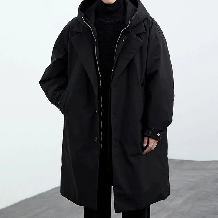 Men's Water-Resistant Overcoat – Streamlined Commuter Coat – view 8