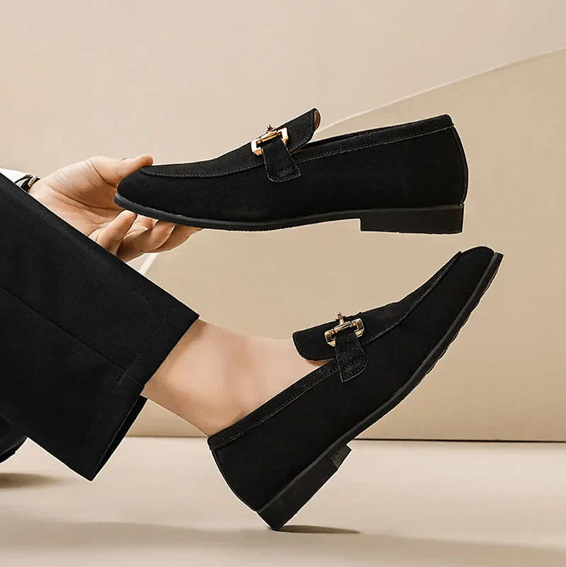 Men's Suede Loafers – Cushioned Slip-On Shoes for Work – view 11