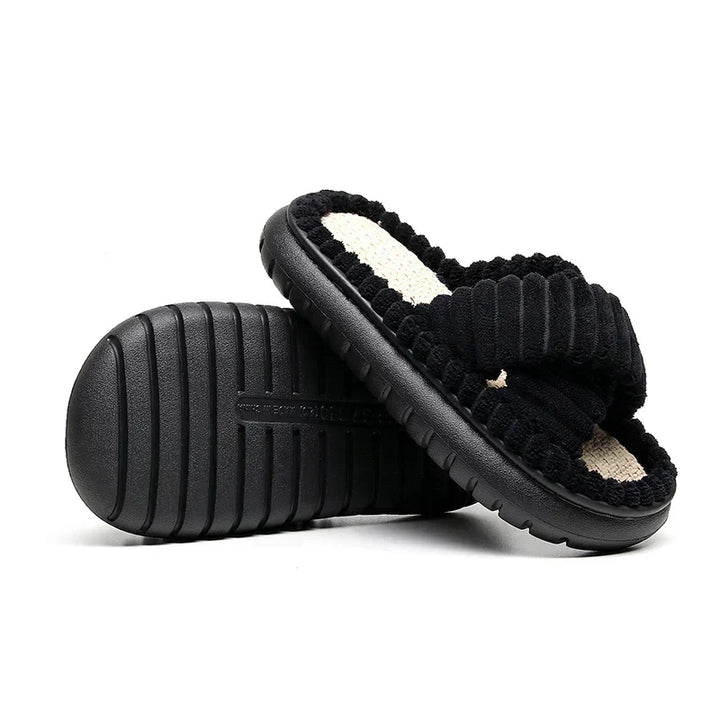 Women's Lush Mellowz Linen Slippers - Soft & Supportive