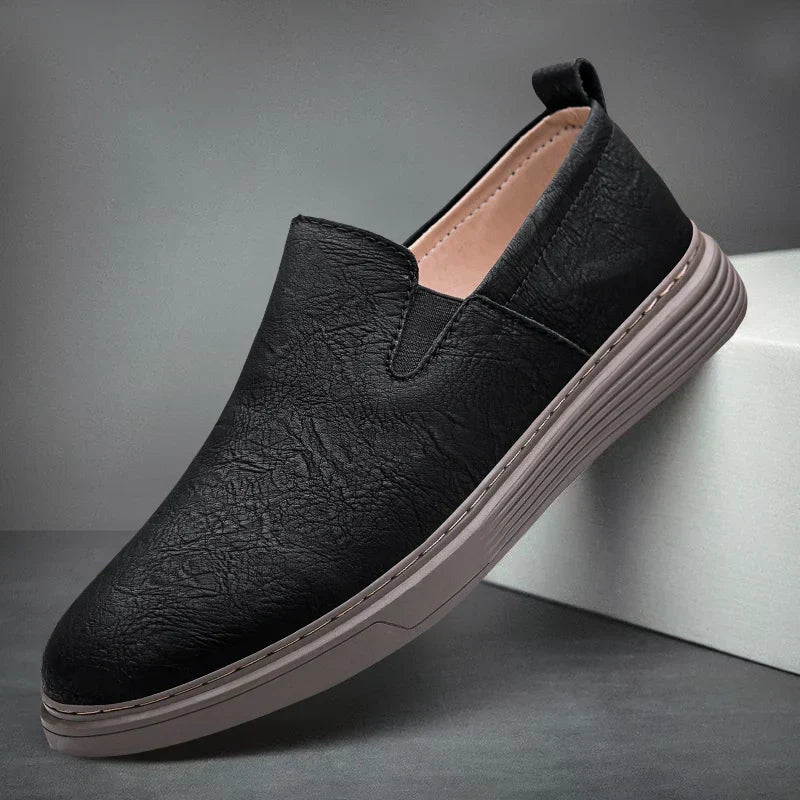 Men's Leather Loafers – Milano Slip-On Smart Casual Shoes – view 3