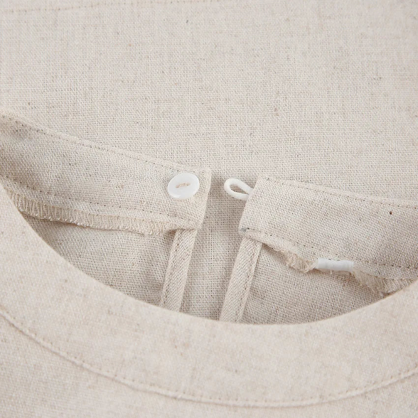 Women's Linen Twin Set – Cropped Top & Wide-Leg Trousers – view 11
