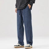 Men's Corduroy Lounge Trousers – Soft Relaxed Drawstring Comfort