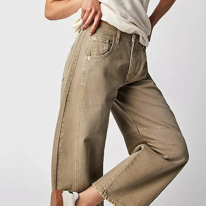 Women's Wide-Leg Stretch Denim Jeans – Relaxed Everyday Fit – view 2