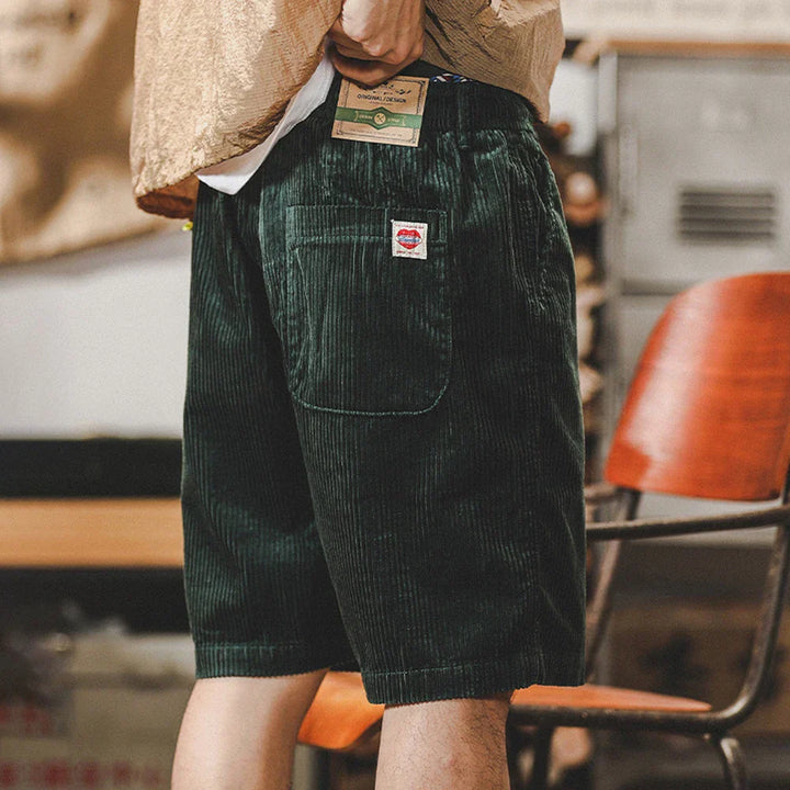Men's Corduroy Shorts – Soft-Wash Drawstring Summer Shorts – view 5
