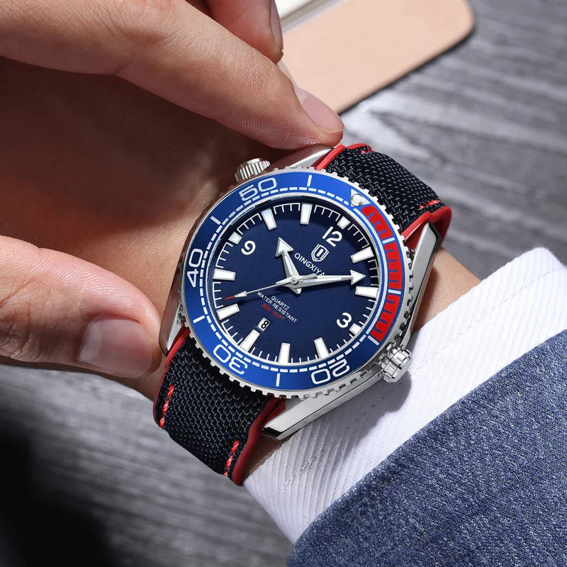 Men's Geneva Stainless Steel Watch – Quartz Sports Wristwatch – view 8
