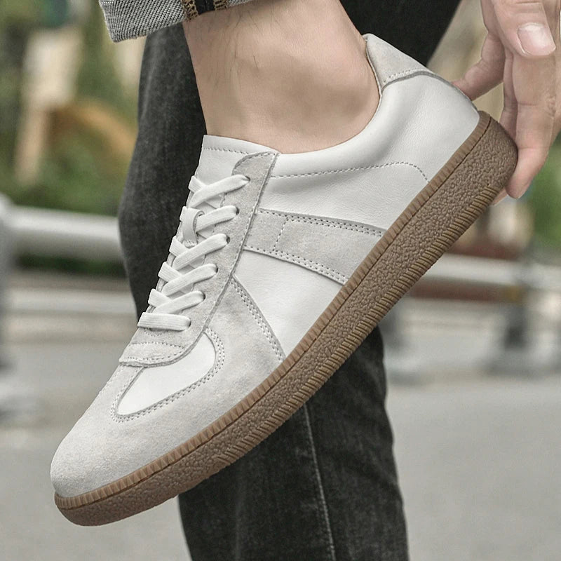 Men's Suede and Leather Trainers – Alpine Everyday Casual – view 6