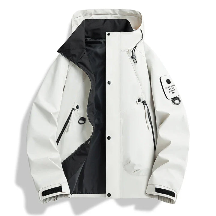 Men's Hooded Shell Jacket – Water-Resistant Lightweight Rain Jacket – view 4