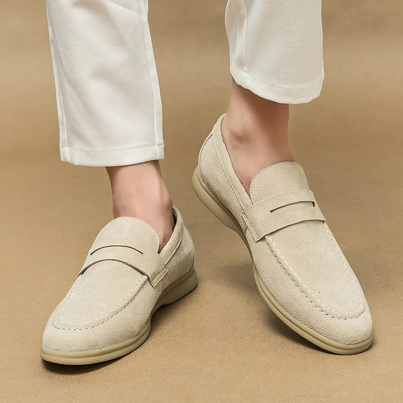 Men's Suede Slip-On Loafers – Milan Smart Casual Shoes – view 6
