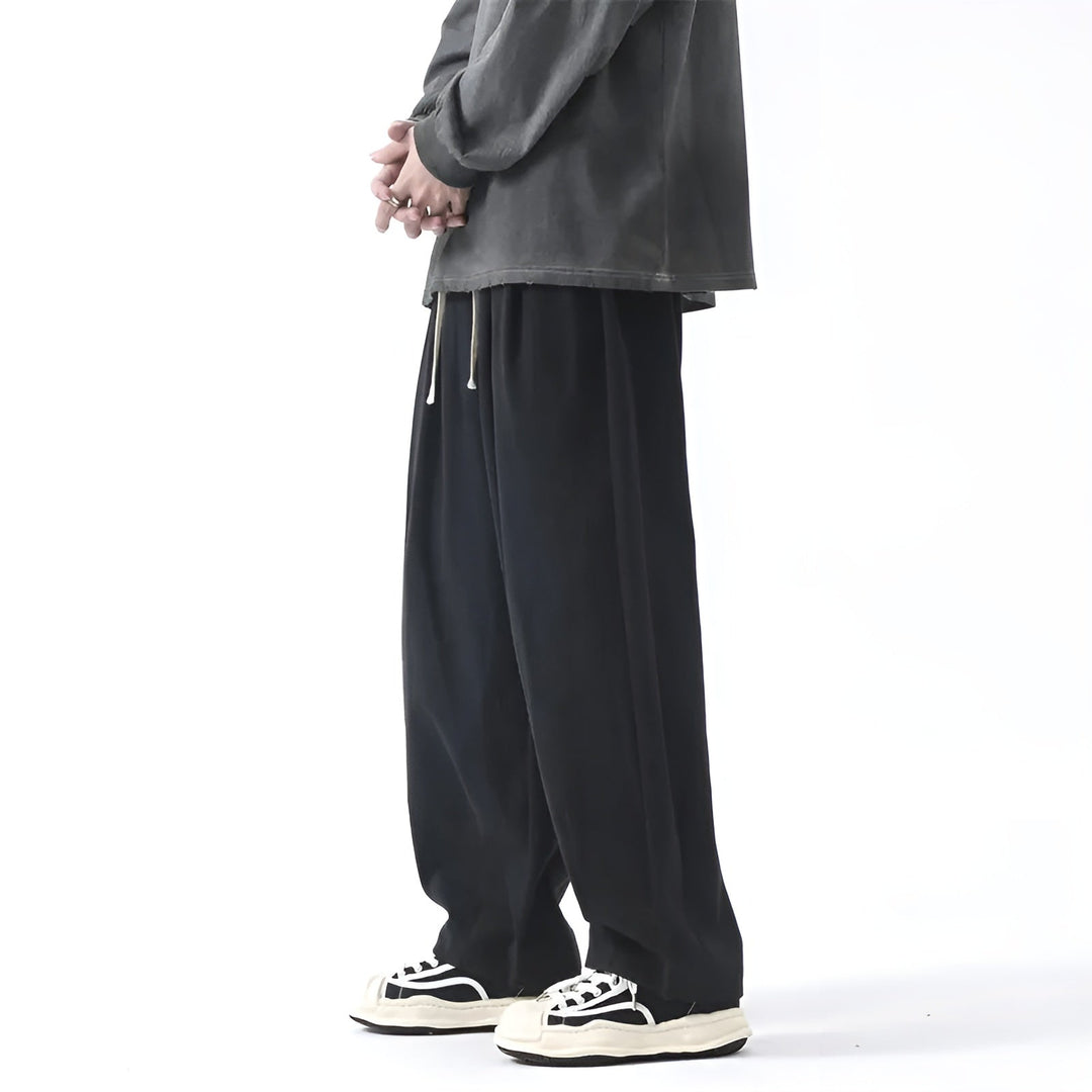 Men's Cotton Sarouel Trousers – Relaxed Pleated Harem Style – view 4