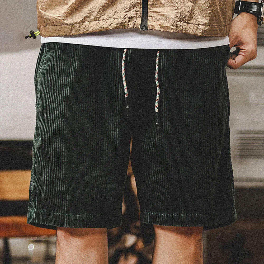 Men's Corduroy Shorts – Soft-Wash Drawstring Summer Shorts – view 6