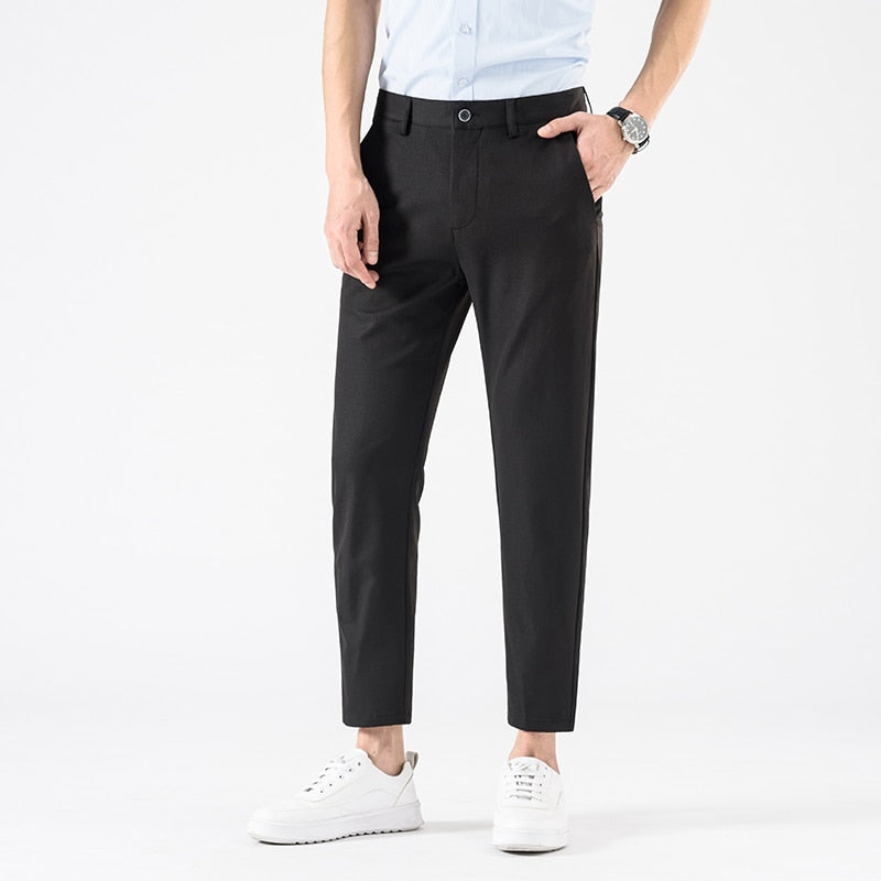 Men's Stretch Tailored Chinos – Straight Leg Smart Casual – view 5