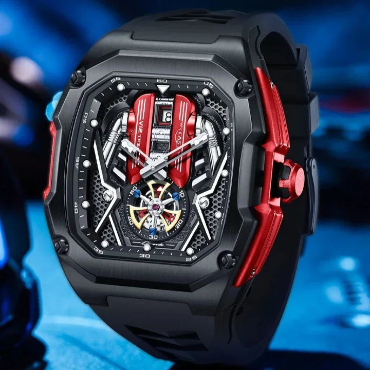 Men's Stainless Steel Chronograph Watch – Luminous Calendar Dial – view 6
