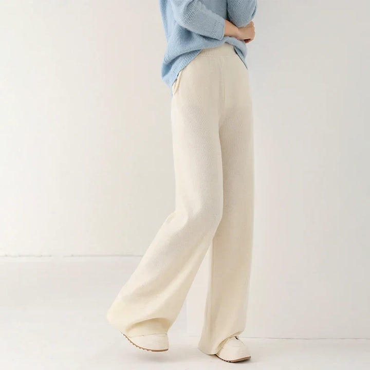 Women's Merino Wool Wide-Leg Trousers – High-Waisted Comfort – view 2
