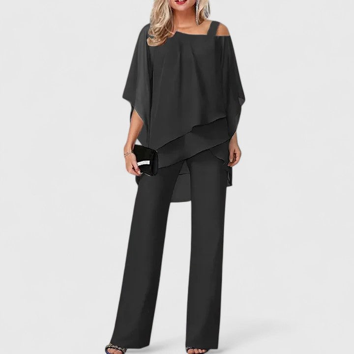 Women's Two-Piece Pant Set - Effortless Elegance for Any Occasion