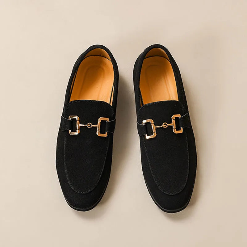 Men's Suede Loafers – Cushioned Slip-On Shoes for Work – view 7