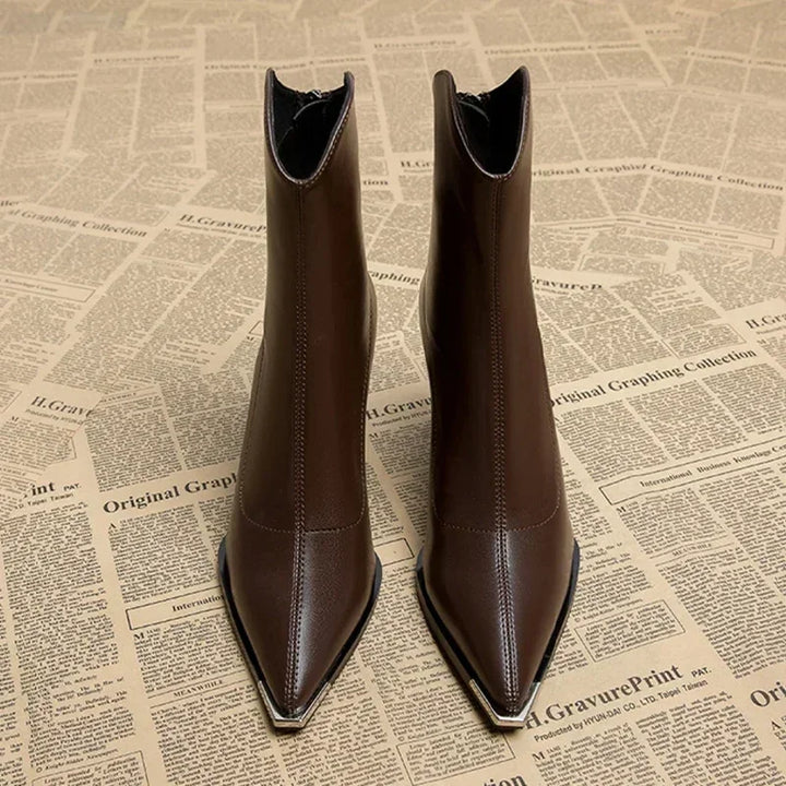 Women's Pointed Chelsea Boots with Block Heel – Smart Comfort – view 2