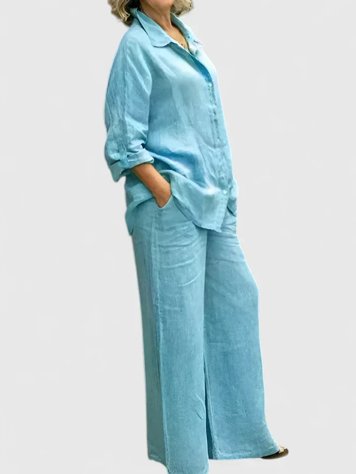 Women's Comfortable Two-Piece Set - Versatile & Effortless