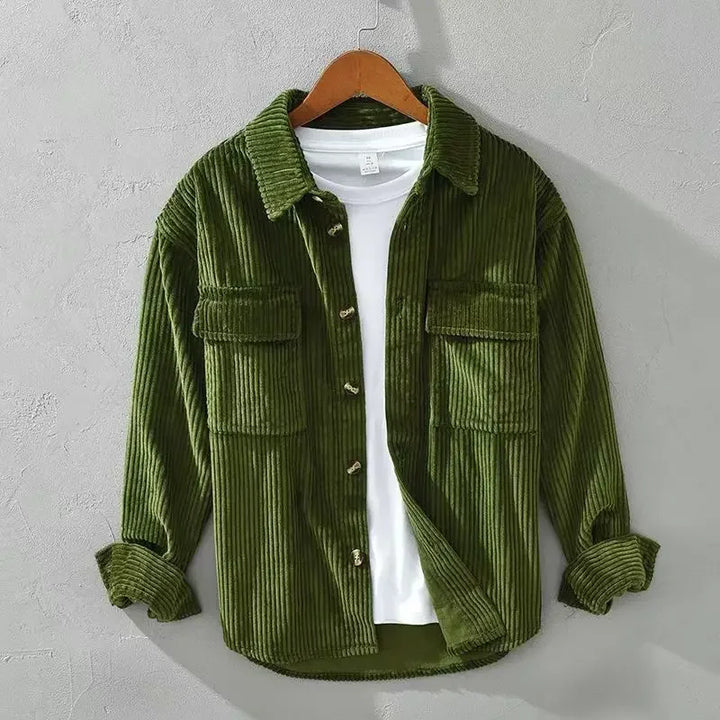 Men's Wide-Wale Corduroy Shirt – Relaxed Layering Overshirt