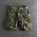Men's Camo Print Drawstring Shorts – Breathable Everyday Comfort