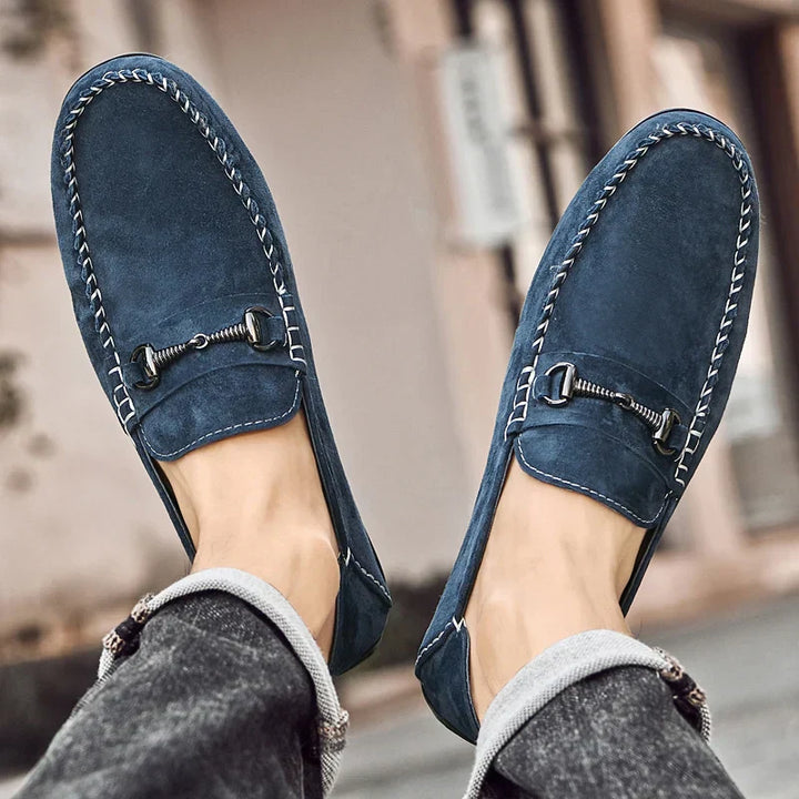 Men's Suede Loafers – Horse-Bit Detail – Non-Slip Sole – view 2