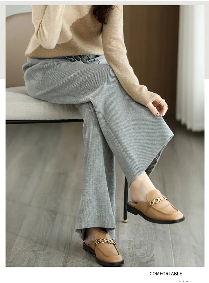 Women's Merino Wool Lounge Trousers – Soft Knit Office to Home