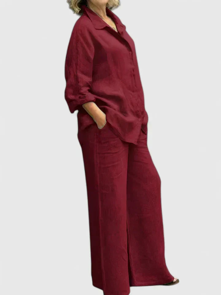 Women's Comfortable Two-Piece Set - Versatile & Effortless