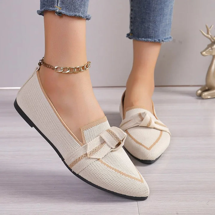Women's Twist Knot Loafer Flats – Comfortable Slip-On Shoes – view 2