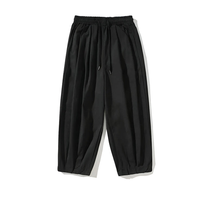 Men's Cotton Sarouel Trousers – Relaxed Pleated Harem Style – view 9