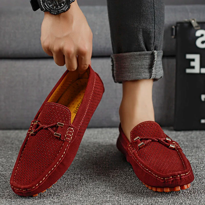 Gianni Men's Perforated Leather Loafers – Breathable Slip-Ons – view 5