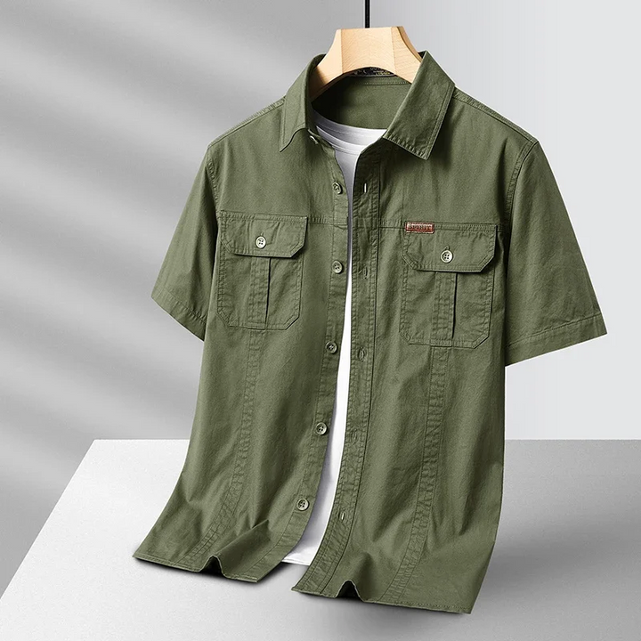 Men's Cotton Utility Shirt – Quick-Dry Expedition Style