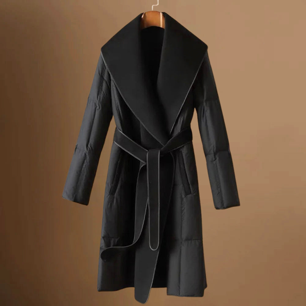 Women's Cashmere Belted Longline Coat – Elegant Winter Warmth – view 2