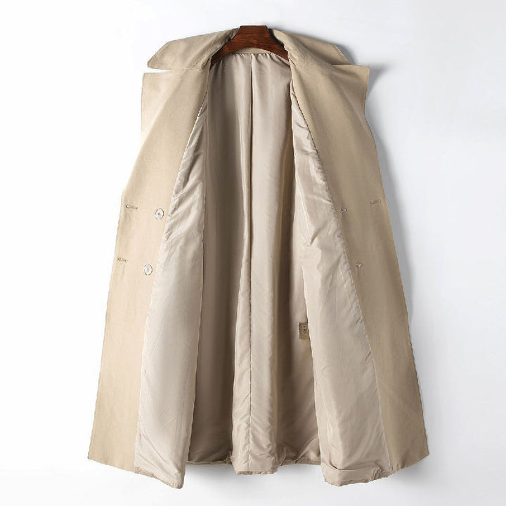 Women's Quilted Coat – Belted Longline Winter Layer – view 4