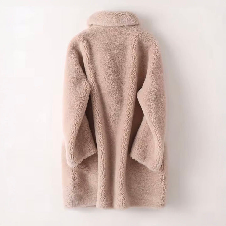 Women's Shearling Oversized Coat – Warm Winter Statement – view 6